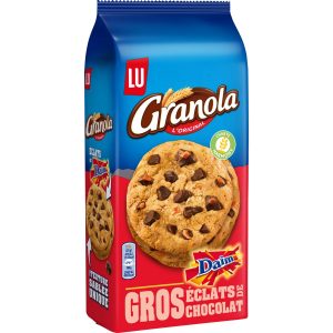 Granola Cookies Daim et Gros Éclat de Chocolat 184g - LU