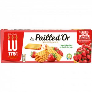 La Paille d'Or aux Fraises et Fraises des Bois 170g - LU