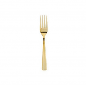 Couverts de Tables en Plastiques Rigides et Réutilisables GOLD (doré) – Image 7