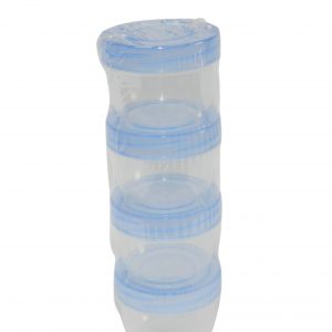 Petits Pots en Plastiques Rigides x4
