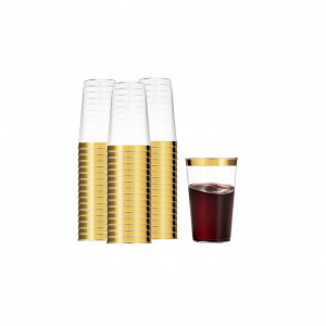 Couverts de Tables en Plastiques Rigides et Réutilisables GOLD (doré) – Image 4