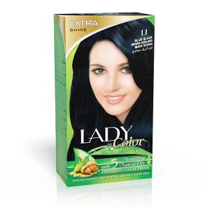 Coloration Extra Shine Permanente Noir Bleuté 1.1 - LADY IN COLOR