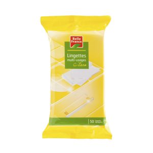 Lingettes Nettoyantes Multi-Usage au Citron x50 - BELLE FRANCE