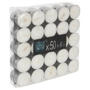 Lots de 50 Bougies Chauffes Plats - TEA LIGHT
