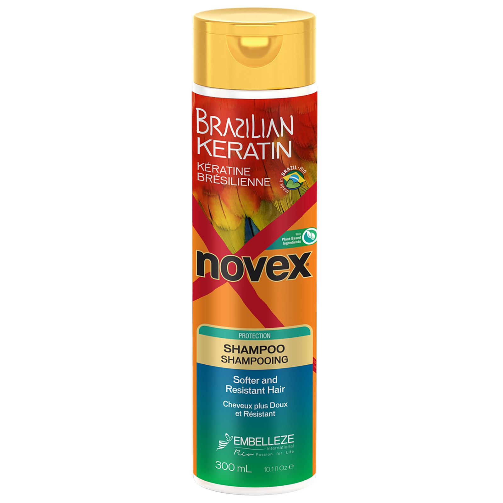 Shampoing Kératine Brésilienne 300ml - NOVEX