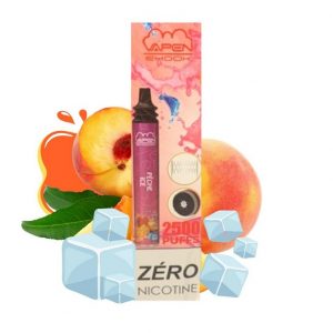 PUFFS PÊCHE GLACÉE SANS NICOTINE - VAPEN EHOOK
